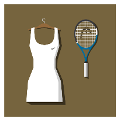 疯狂猜图衣挂上白色衣服和网球拍是谁？