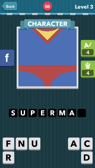 Red underwear over a blue tight suit.|Character|icomania answ