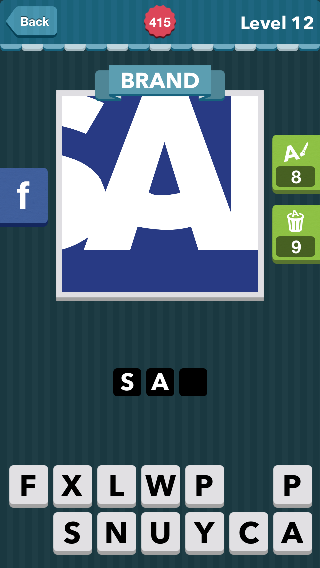 A blue background with white lettering|Brand|icomania answers