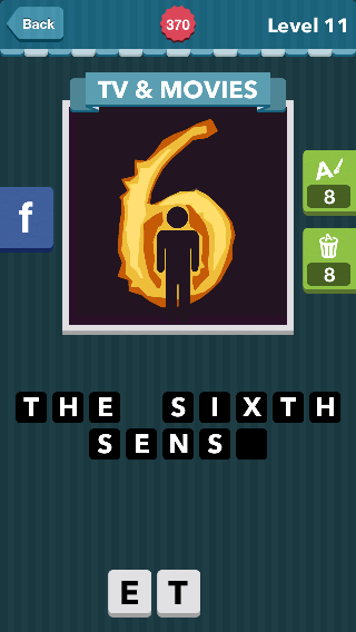 The number six on fire, with a person standing in the middle|