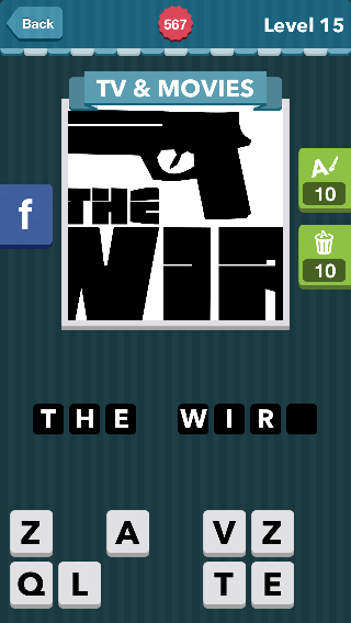 A black hand gun and the letters W, I, R.|TV&Movies|icomania