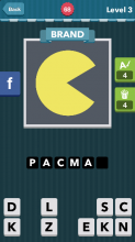 Yellow munching circle.|Brand|icomania answers|icomania cheat
