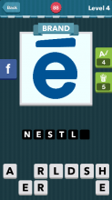 Large blue “E” with dash above it.|Brand|icomania answers