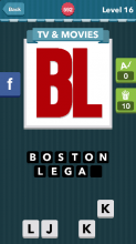 The red block letters B and L.|TV&Movies|icomania answers|ico