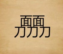成语玩命猜两个面字三个刀字答案是什么?
